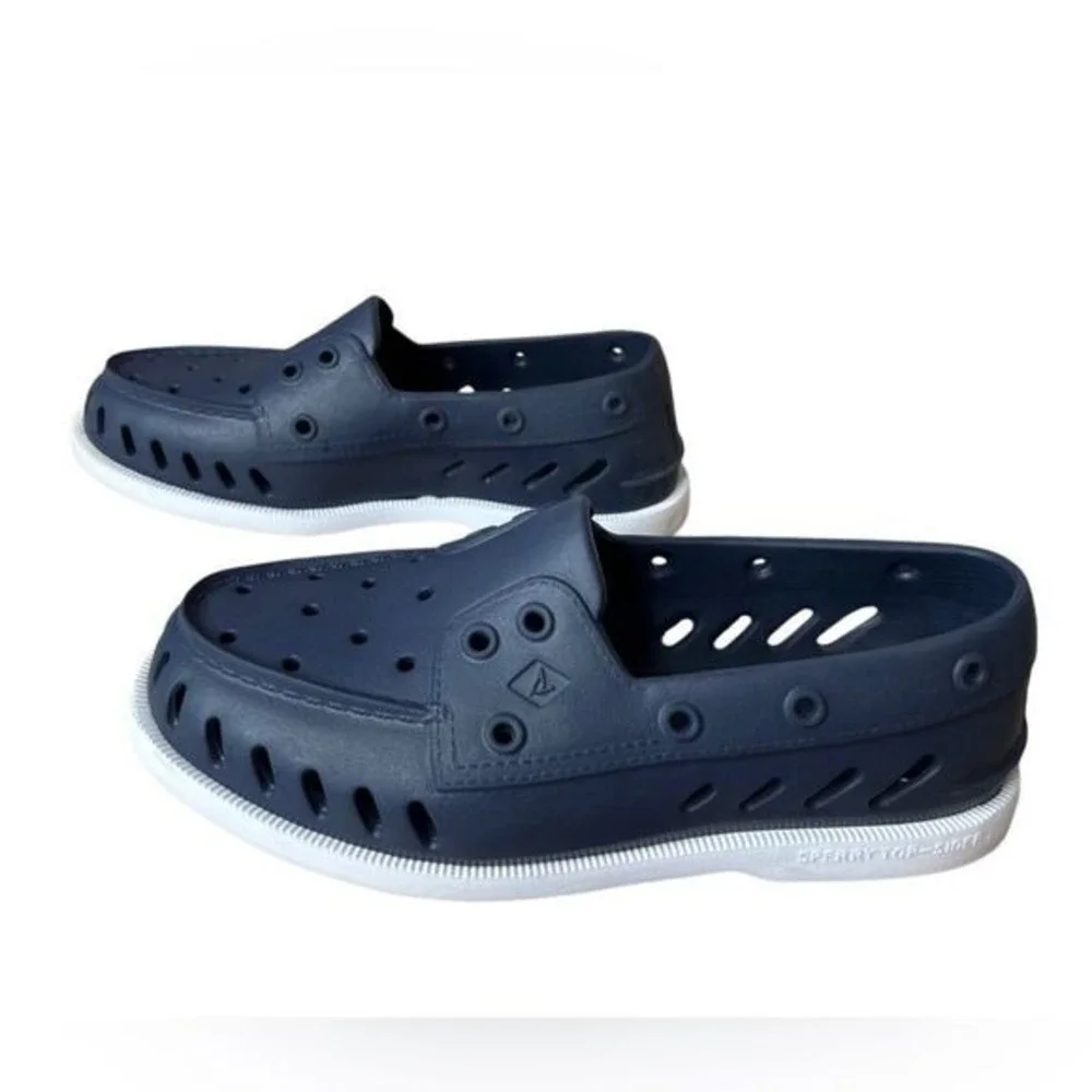 Sperry Top-Sider Molded Blue Navy‎ Float Boat Water Shoes Slip Ons Unisex M5 W7